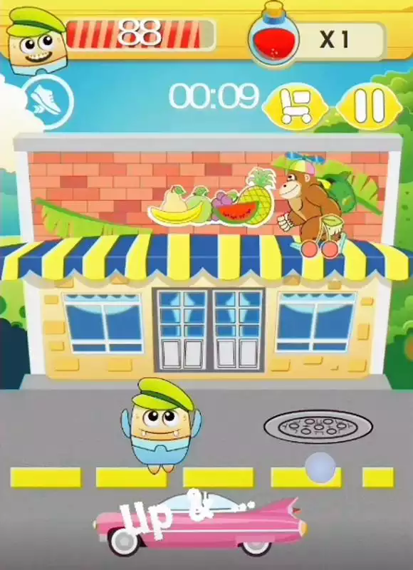 Play Kong Loopin | Drop Fruit